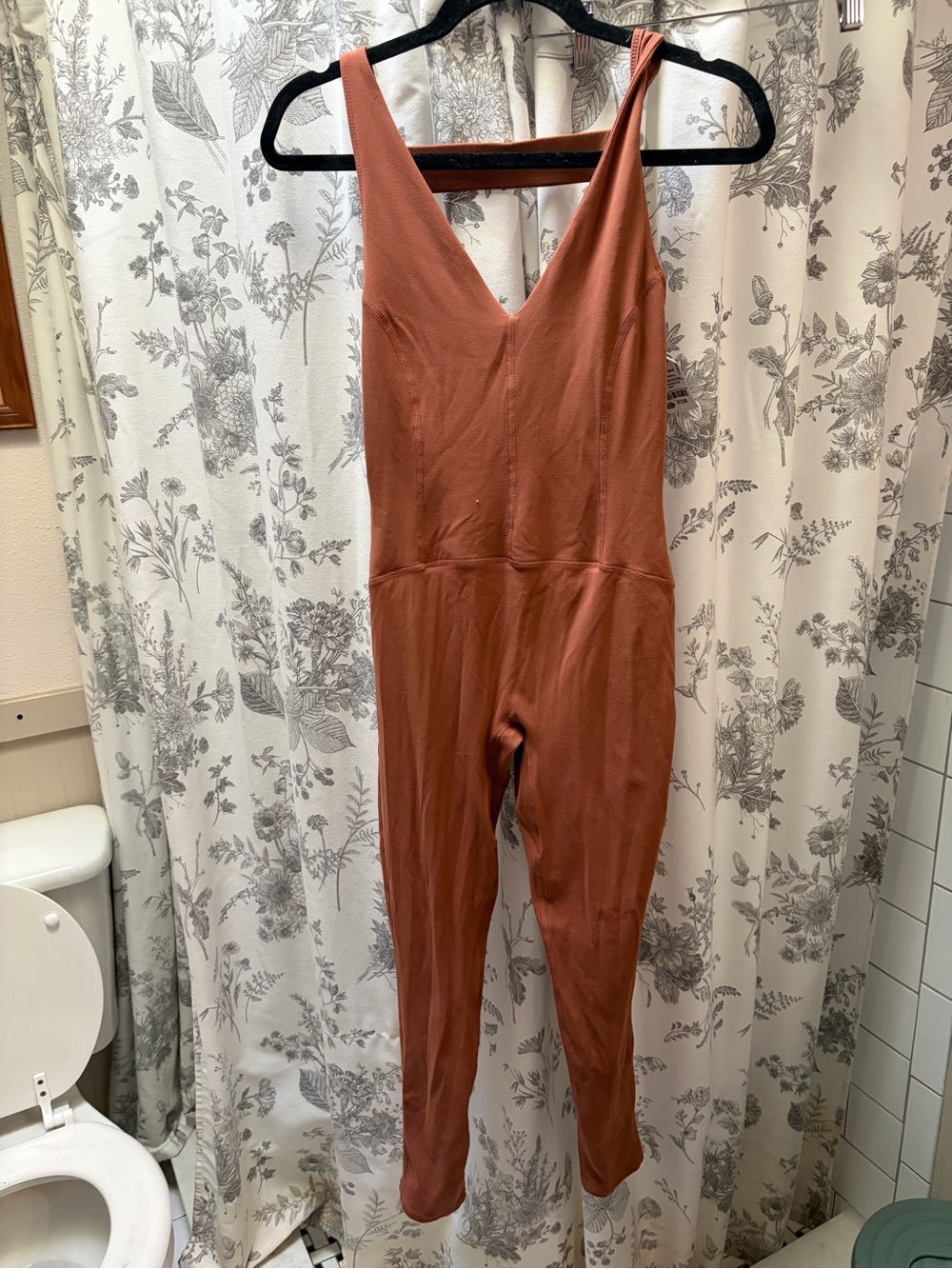Free people Women's Rust Sleeveless Jumpsuit